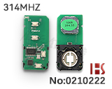 Toyota Smart Key PCB [FT20] [314.35MHz / 5290B]